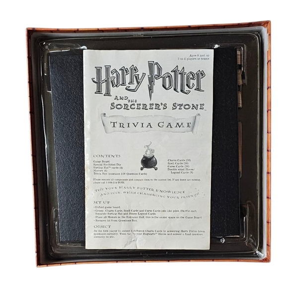 Harry Potter and The Scorcerer's Stone Trivia Game Complete Set ages 8 and up - Picture 7 of 9